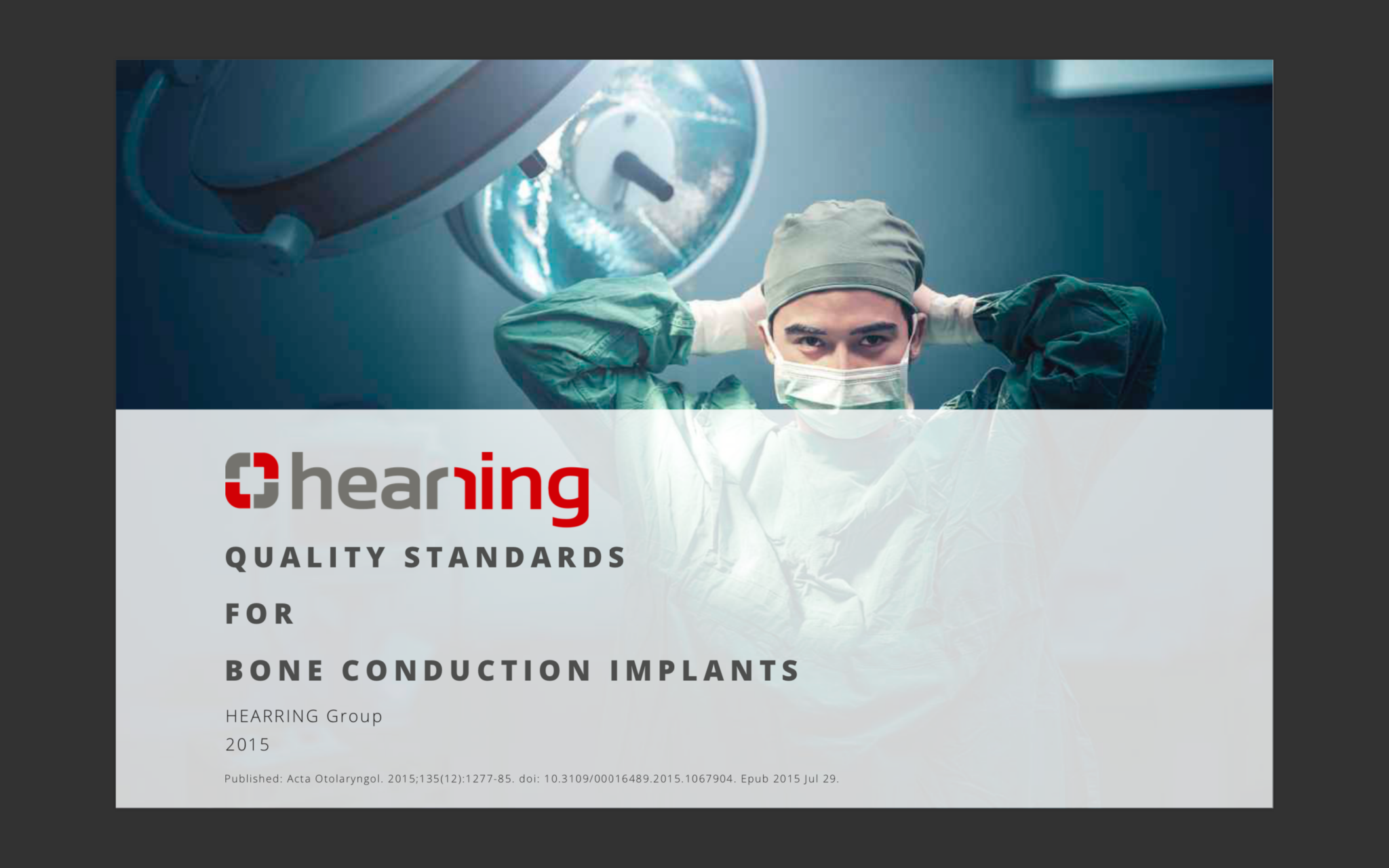 Bone Conduction Implants Quality Standards Hearring