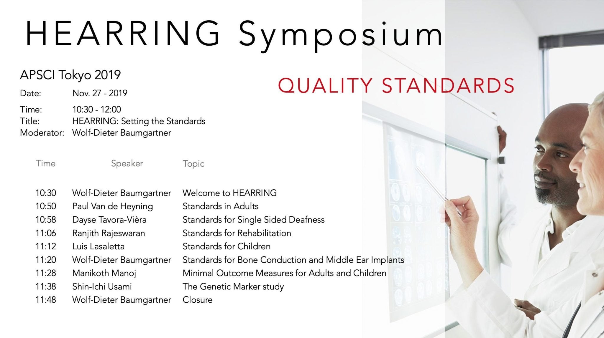HEARRING Symposium Quality Standards